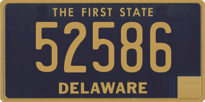 DE license plate 52586