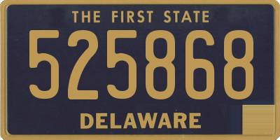 DE license plate 525868