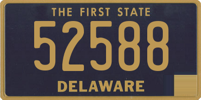 DE license plate 52588