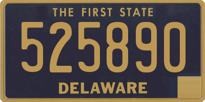 DE license plate 525890