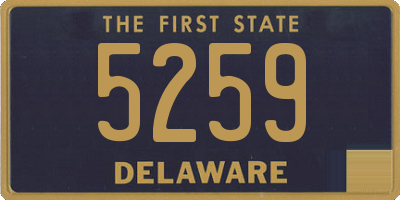 DE license plate 5259