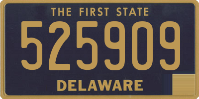 DE license plate 525909