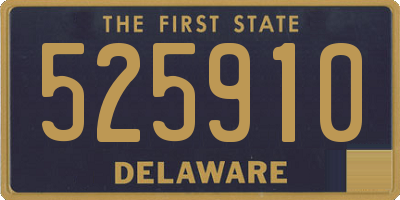 DE license plate 525910