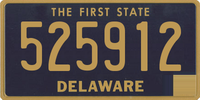 DE license plate 525912