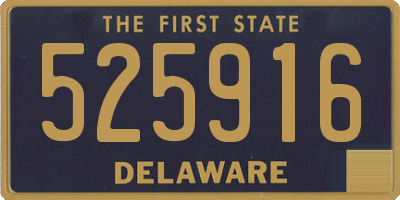 DE license plate 525916