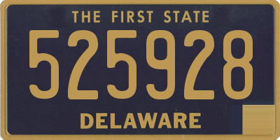DE license plate 525928