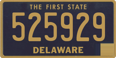 DE license plate 525929