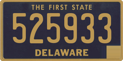 DE license plate 525933