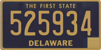 DE license plate 525934