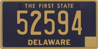 DE license plate 52594