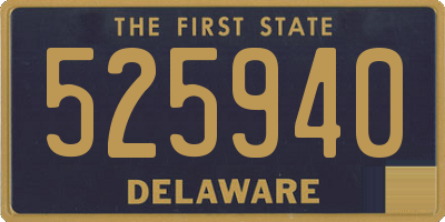 DE license plate 525940