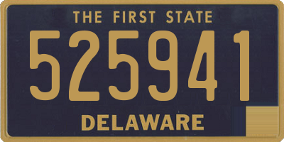 DE license plate 525941