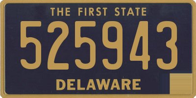 DE license plate 525943
