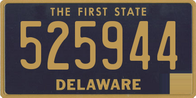 DE license plate 525944