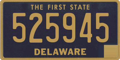 DE license plate 525945