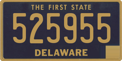 DE license plate 525955