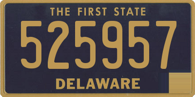 DE license plate 525957