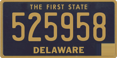 DE license plate 525958