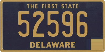 DE license plate 52596