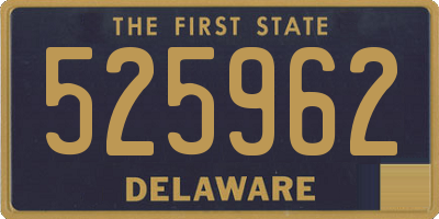 DE license plate 525962