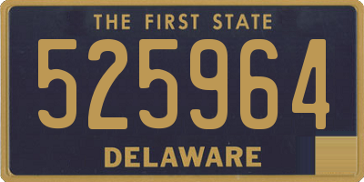 DE license plate 525964