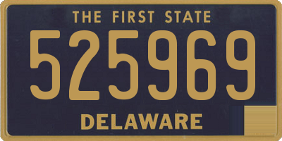 DE license plate 525969