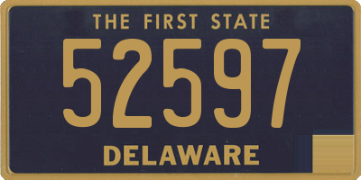 DE license plate 52597