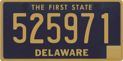 DE license plate 525971