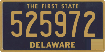 DE license plate 525972