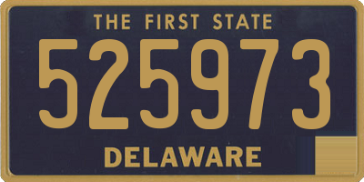 DE license plate 525973