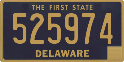 DE license plate 525974