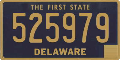 DE license plate 525979