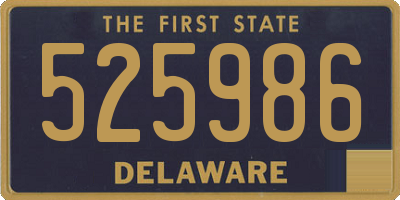 DE license plate 525986