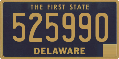 DE license plate 525990