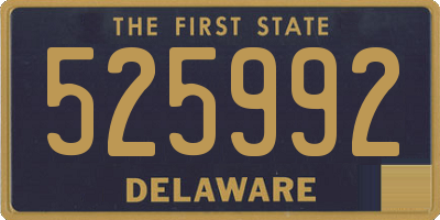 DE license plate 525992