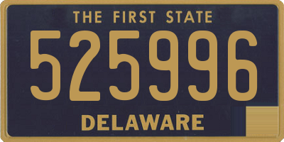 DE license plate 525996