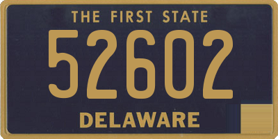 DE license plate 52602