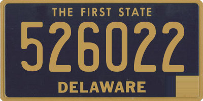 DE license plate 526022