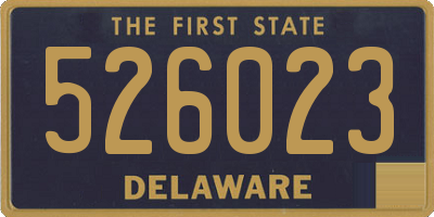 DE license plate 526023