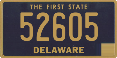 DE license plate 52605