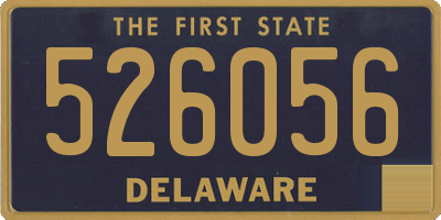 DE license plate 526056