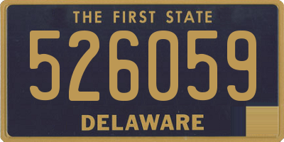 DE license plate 526059