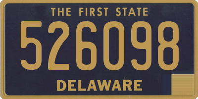 DE license plate 526098