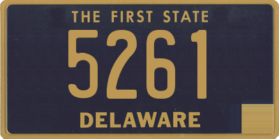 DE license plate 5261