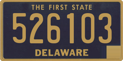 DE license plate 526103