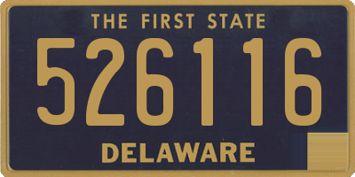 DE license plate 526116