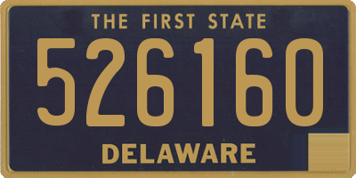 DE license plate 526160