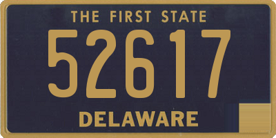 DE license plate 52617