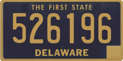 DE license plate 526196