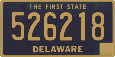 DE license plate 526218